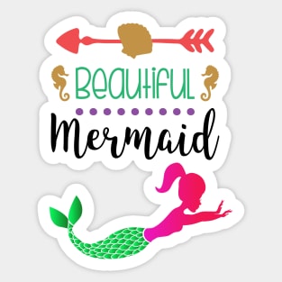 Beautiful mermaid Sticker